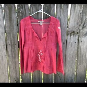 Free People peasant long sleeve top